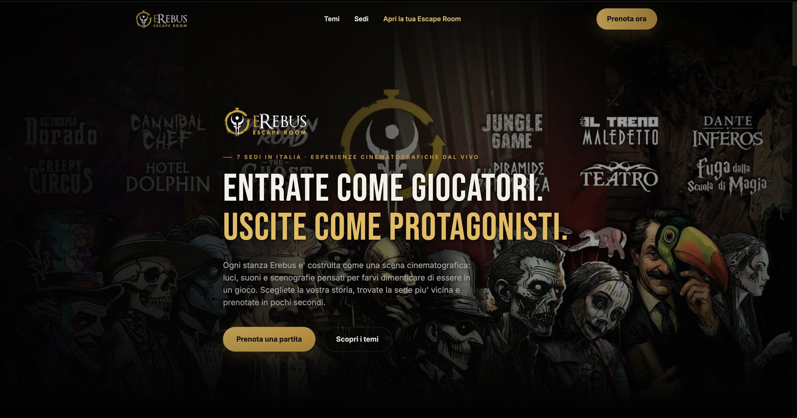 Sito Erebus Escape Rooms